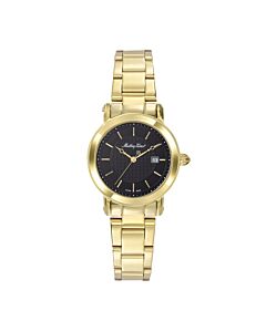 Women's City Stainless Steel Black Dial Watch