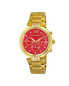 Women's Adelina Stainless Steel Red Dial Watch