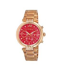 Women's Cl1R03 Stainless Steel Red Dial Watch