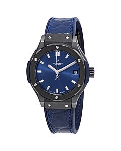 Women's Classic Fusion (Alligator) Leather Blue Dial