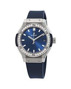 Women's Classic Fusion Rubber Blue Dial Watch