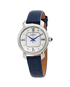 Women's Classic Leather Silver Dial Watch