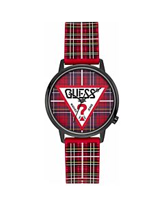 Women's Classic Rubber Red Dial Watch