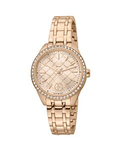 Women's Classic Stainless Steel Rose Gold-tone Dial Watch