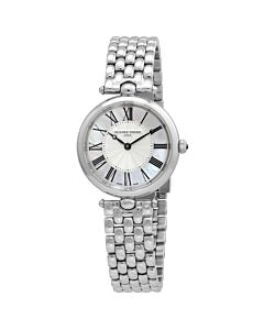 Women's Classics Art Deco Stainless Steel Mother of Pearl Dial Watch