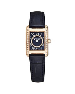 Women's Classics Carree Leather Blue Dial Watch