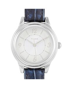 Women's Classics (Croco-Embossed) Leather Silver Dial Watch