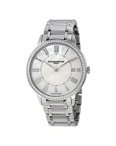 Women's Classima Stainless Steel Mother of Pearl Dial Watch