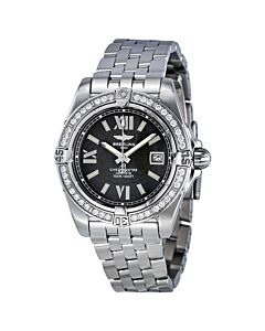 Women's Cockpit Stainless Steel Black Dial Watch