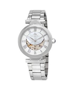 Women's Colette Stainless Steel White (Mother of Pearl) (Skeleton Display) Dial Watch