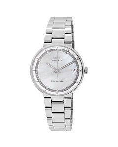 Women's Commander II Stainless Steel White Mother of Pearl Dial Watch