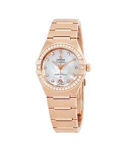 Women's Constellation 18kt Rose Gold Mother of Pearl Dial Watch