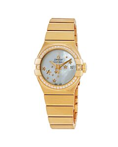 Women's Constellation 18kt Yellow Gold Mother of Pearl Dial Watch