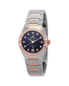 Women's Constellation Automatic Stainless Steel and 18KT Sedna Gold Blue Aventurine Glass Dial Watch