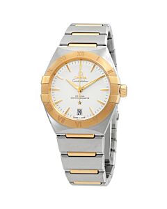Women's Constellation Automatic Stainless Steel with 18kt Yellow Gold Accents Silver Dial Watch