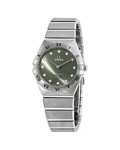 Women's Constellation Stainless Steel Green Dial Watch