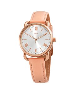 Women's Copeland Leather White Dial Watch