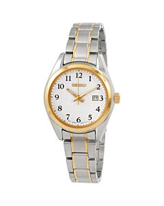Women's Core Stainless Steel White Dial Watch