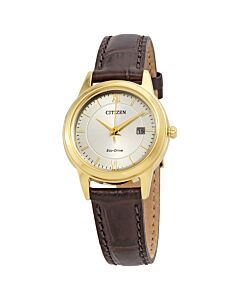 Women's Corso Leather Silver Dial Watch