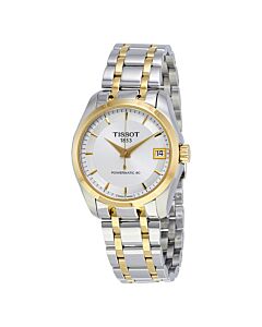 Women's Couturier Powermatic 80 Two-tone (Silver and Yellow Gold PVD) Stainless St Silver Dial