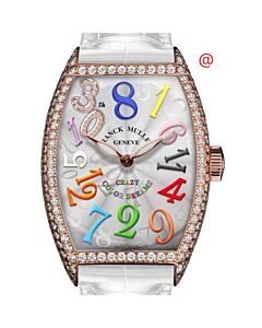 Women's Crazy Hours Leather Silver-tone Dial Watch