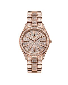 Women's Cristal 34 Stainless Steel with Crystal-set Links Rose (Crystal-set) Dial Watch