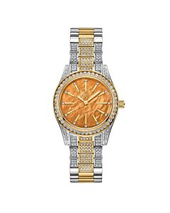 Women's Cristal Spectra Stainless Steel Orange Dial Watch