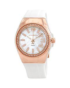 Women's Cruise Monogram Silicone White Mother of Pearl Dial Watch