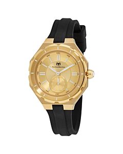Women's Cruise Sea Lady Silicone Gold-tone Dial Watch