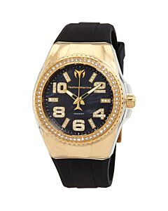 Women's Cruise Silicone Black Mother of Pearl Dial Watch