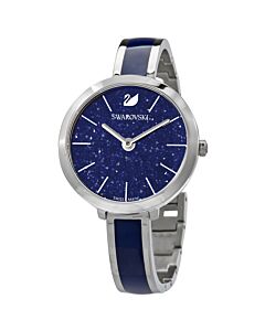 Women's Crystalline Delight Stainless Steel with a Blue Enamel Center Blue Crystalline Dial Watch