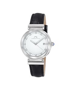 Women's Dahlia Genuine Leather White Dial Watch