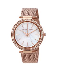 Women's Darci Stainless Steel Mesh Mother of Pearl Dial Watch