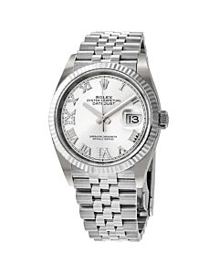 Women's Datejust 36 Stainless Steel Rolex Jubilee Silver Dial