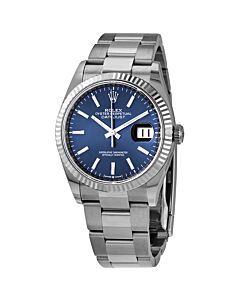 Women's Datejust 36 Stainless Steel Rolex Oyster Blue Dial