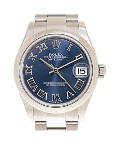 Women's Datejust Stainless Steel Oyster Blue Dial Watch