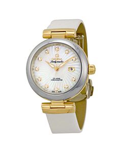 Women's De Ville Ladymatic Leather Mother of Pearl Dial Watch
