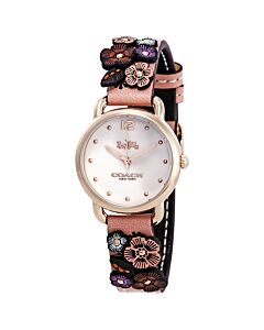 Women's Delancey Leather Gold Dial Watch