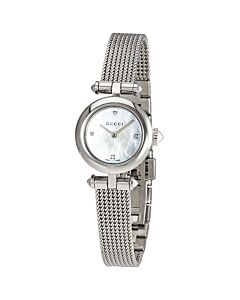 Women's Diamantissima Stainless Steel Mesh Mother of Pearl Dial Watch