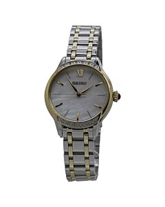 Women's Diamond Collection Stainless Steel Cream Dial Watch