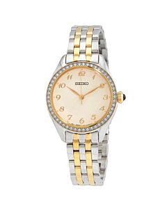 Women's Discover More Stainless Steel Champagne Dial Watch