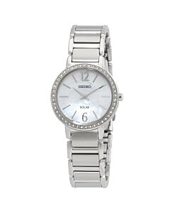 Women's Discover More Stainless Steel Mother of Pearl Dial Watch