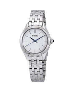 Women's Discover More Stainless Steel White Dial Watch