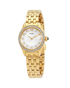 Women's Discover More Stainless Steel White Dial Watch