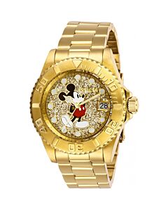 Women's Disney Limited Edition Stainless Steel Gold-tone Dial Watch