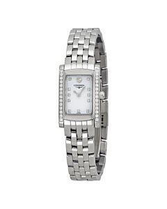 Women's DolceVita Stainless Steel Blue Mother of Pearl Dial Watch
