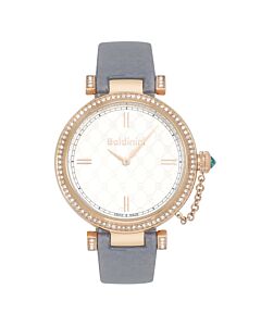Women's Dona Leather White Dial Watch