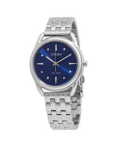 Women's Dress Classics Stainless Steel Blue Dial Watch