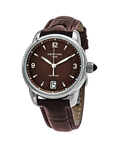 Women's DS Podium Leather Brown Dial Watch