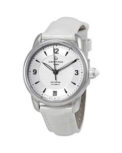 Women's DS Podium Leather Silver Dial Watch